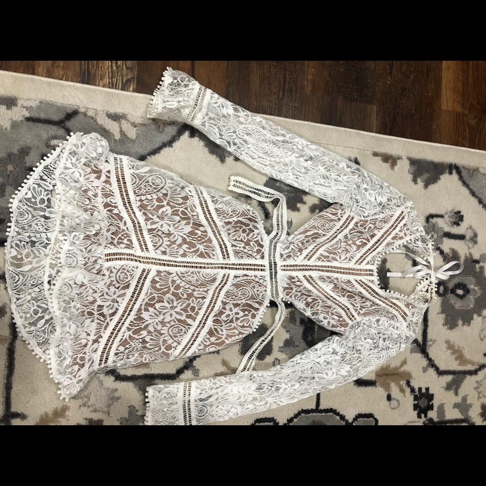 For Love And Lemons White Lace Dress